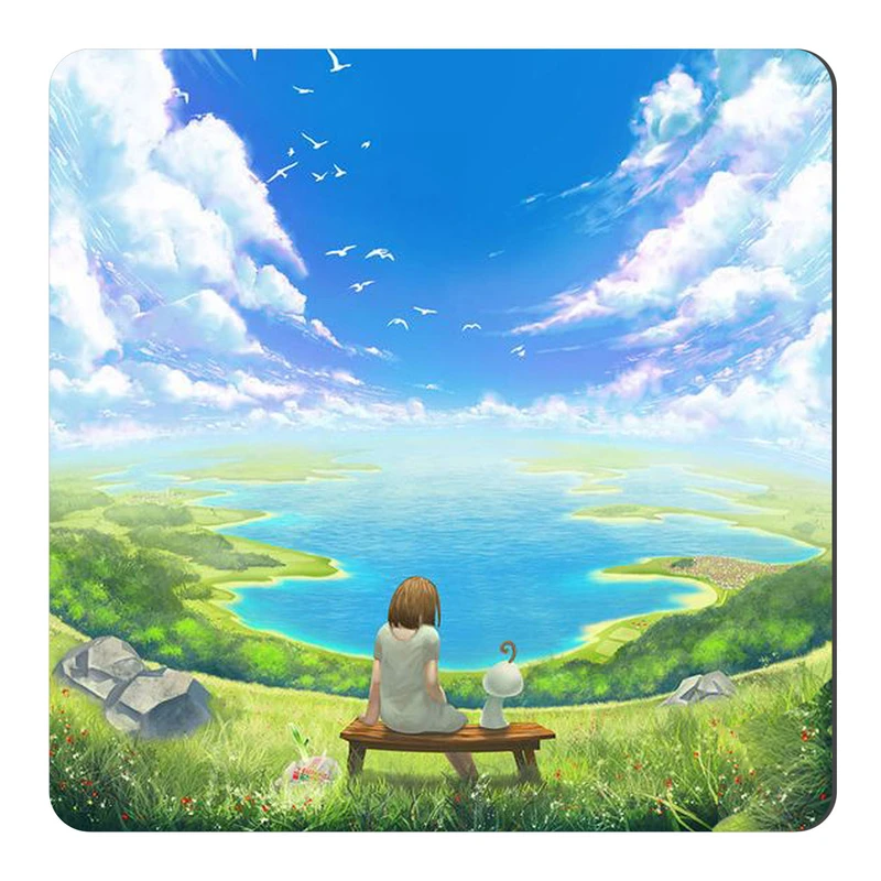 	 مگنت طرح دختر و دشت سبز و دریا کد NIM2188