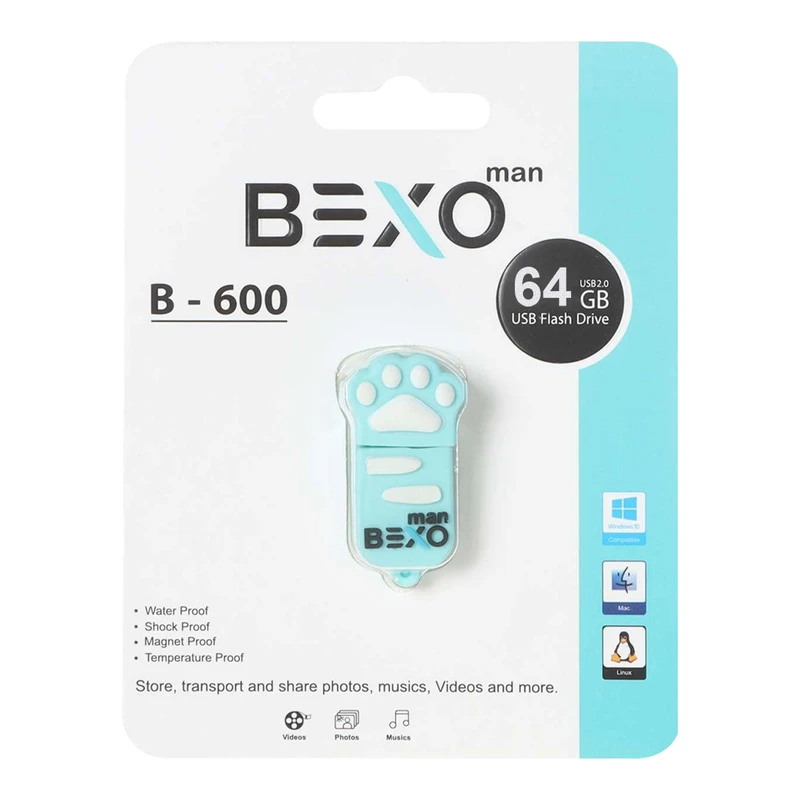 فلش مموری بکسو مدل MANB-600 ظرفیت 64 گیگابایت با رابط USB 2.0