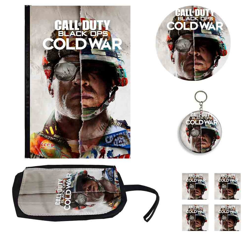 بسته لوازم تحریر طرح call of duty کد 5 بسته 8 عددی