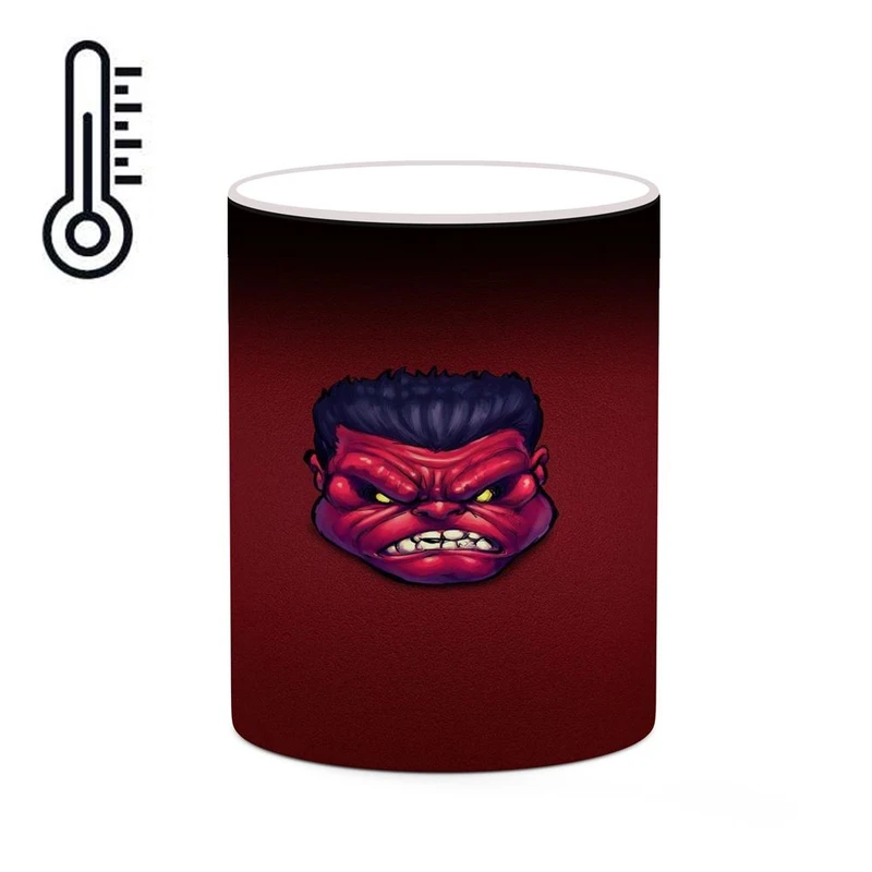 ماگ حرارتی کاکتی مدل رد هالک Red Hulk کد mgh39721