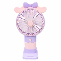 پنکه دستی شارژی مدل Mini Fan طرح پاپیون با پایه رومیزی