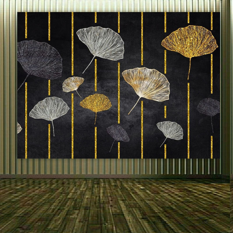 پوستر دیواری طرح مدرن برگ کد BK1669