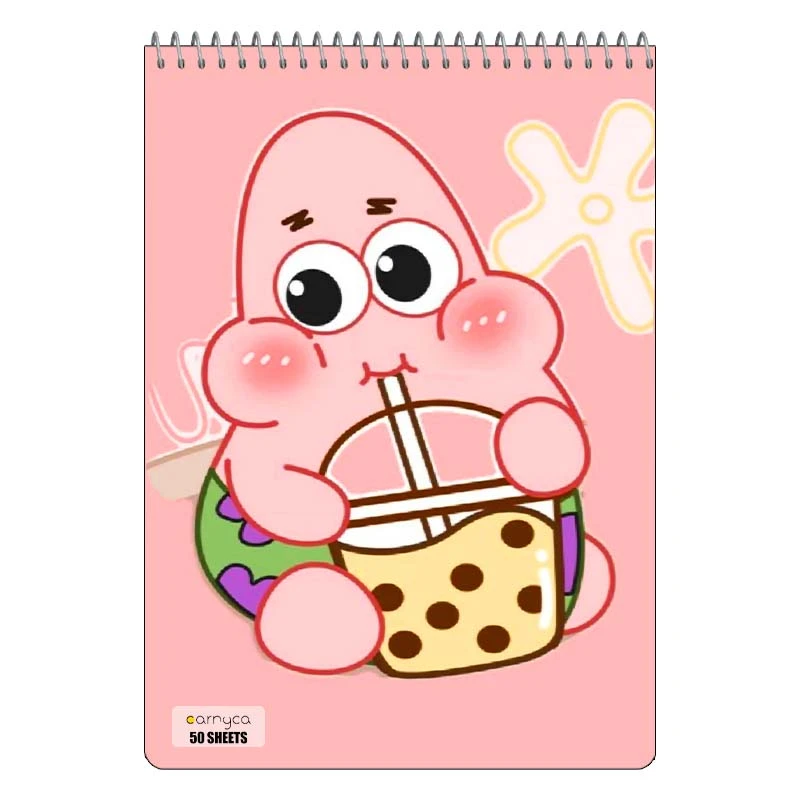دفتر نقاشی 50 برگ سیمی کارنیکا طرح باب اسفنجی spong bob کد 62425