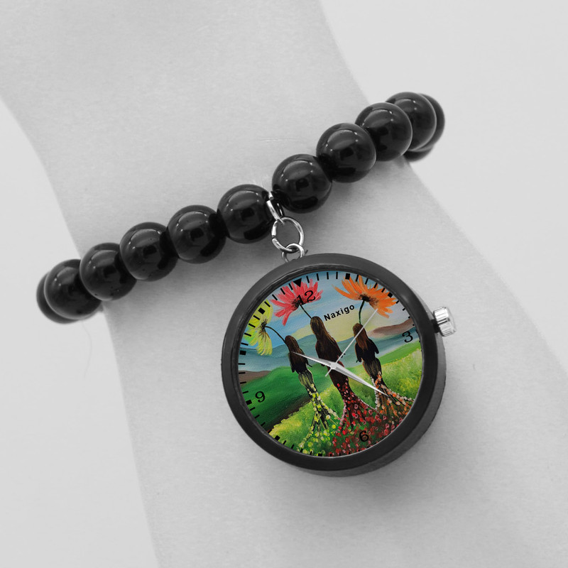 ساعت مچی عقربه ای ناکسیگو مدل گل کد BF12975 ساعت مچی عقربه ای ناکسیگو مدل گل کد BF12975