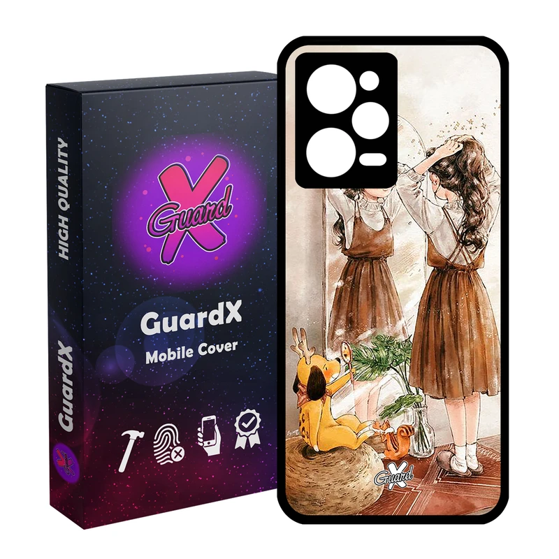 کاور گارد ایکس طرح Girl مدل Glass10306 مناسب برای گوشی موبایل شیائومی Redmi Note 12 Pro 5G/Poco X5 Pro 5G/Note 12 Pro Pro speed