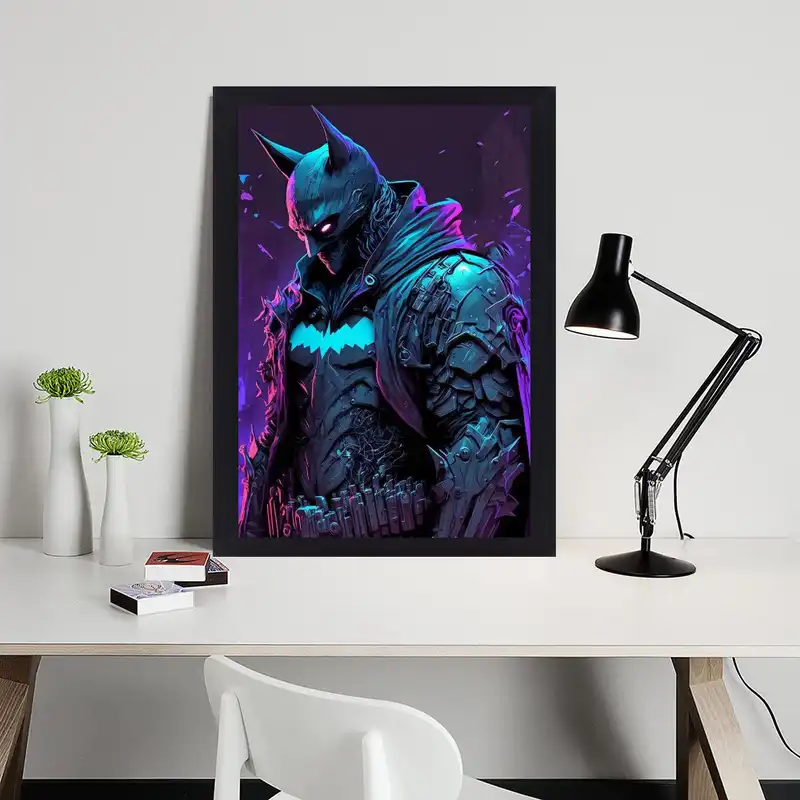 تابلو نوری گیم دکور طرح بتمن مدل game30