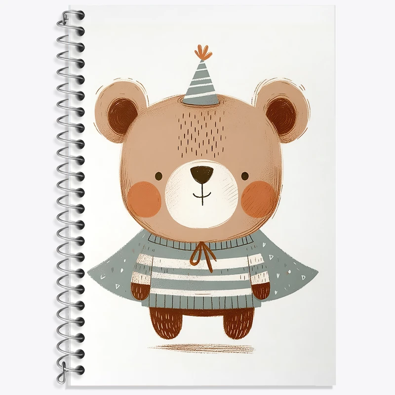 دفتر نت موسیقی 50 برگ خندالو طرح خرس بامزه کد F8343