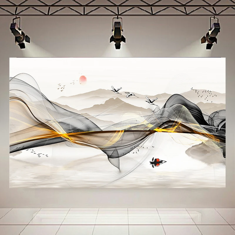  پوستر پارچه ای طرح مینیمال مدل کوهستان کد AR31244