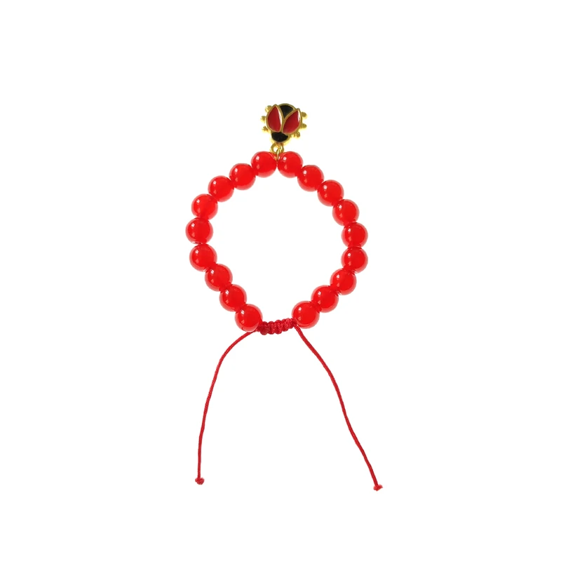 دستبند دخترانه لیمونار گالری مدل کفشدوزک آبنباتی