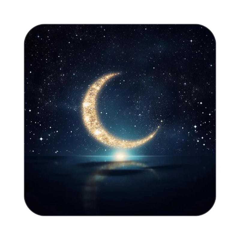 زیر لیوانی کاکتی طرح ماه و ستاره مدل mp53285