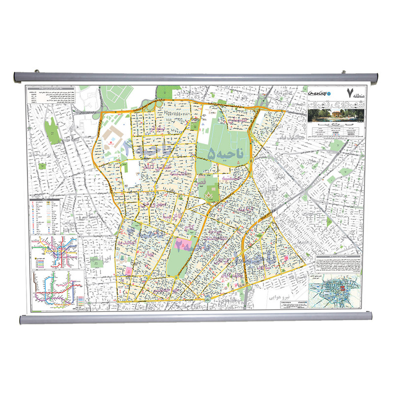 نقشه انتشارات ایرانشناسی مدل منطقه 7 شهرداری تهران کد 307