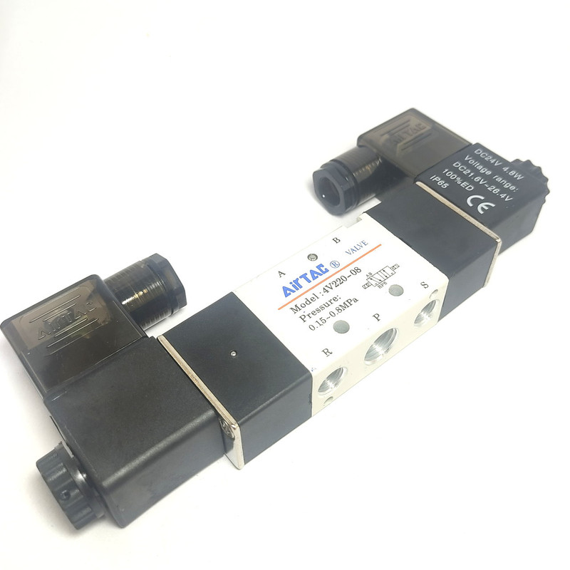شیر برقی پنوماتیک ایرتک مدل 4v220-08-1/4-24