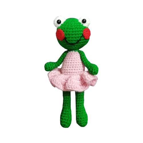  عروسک بافتنی مدل خاله قورباغه کد 42