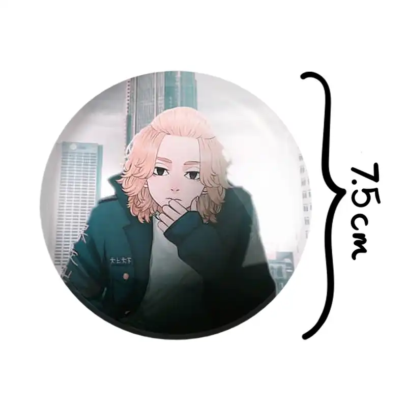 آینه جیبی خندالو طرح مایکی انیمه توکیو ریونجرز مدل تاشو کد 11146