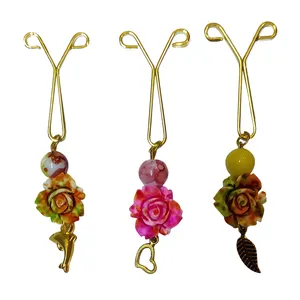 گیره روسری زنانه مدل GOL 025 مجموعه 3 عددی