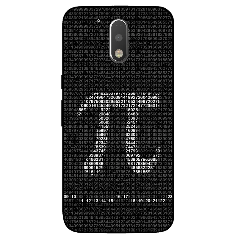 کاور مگافون طرح عدد پی مدل 7240 مناسب برای گوشی موبایل موتورولا Moto G4 Plus