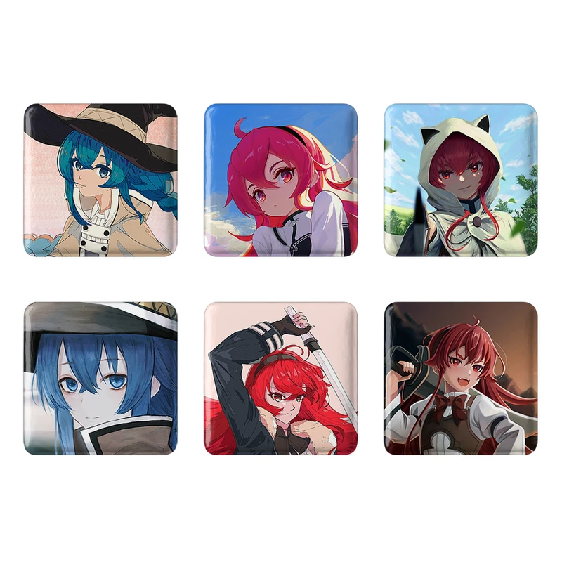 مگنت خندالو طرح انیمه موشوکو تنسی Mushoku Tensei کد 1504B مجموعه 6 عددی