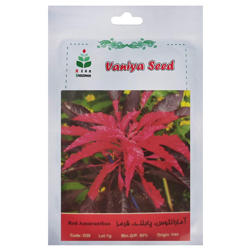 بذر آمارانتوس پابلند قرمز آذر سبزینه مدل O301