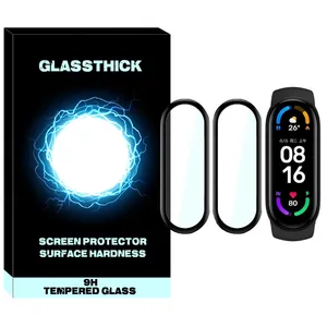 محافظ صفحه نمایش نانو گلستیک مدل Pmma-GL مناسب برای ساعت هوشمند شیائومی Mi band 9 بسته دو عددی