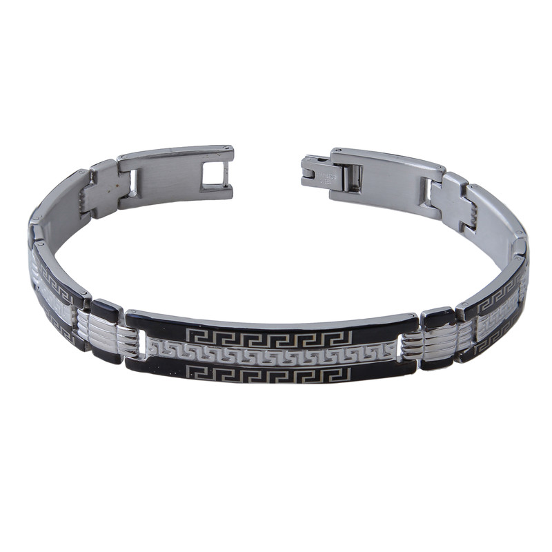 دستبند مردانه مدل استیل کد DP_308