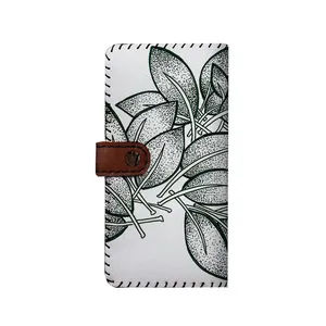 کیف پول چرمی ترمه طراحان ایده مدل بنددار کد smn001