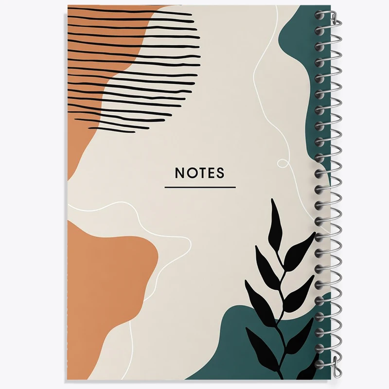 دفتر مشق 50 برگ خندالو طرح مینیمال کد N2421