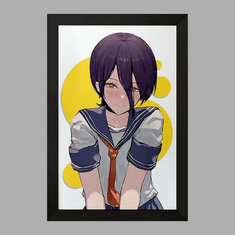 تابلو خندالو مدل ریزه انیمه مرد اره ای Chainsaw Man  کد 18000