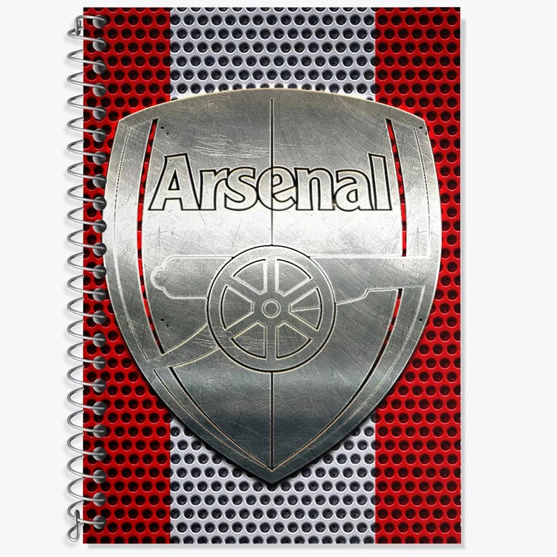 دفتر زبان 50 برگ خندالو مدل سه خط طرح باشگاه آرسنال کد 27196