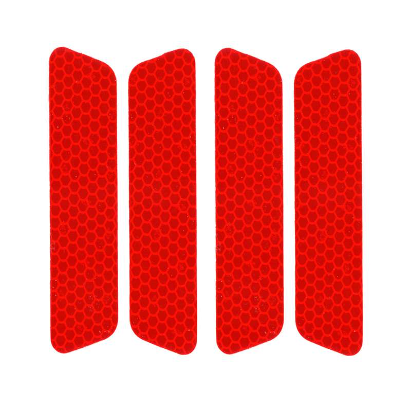 برچسب شبرنگ هشدار باز بودن درب خودرو رفلکتر مدل R7YS مناسب برای ساینا بسته 4 عددی