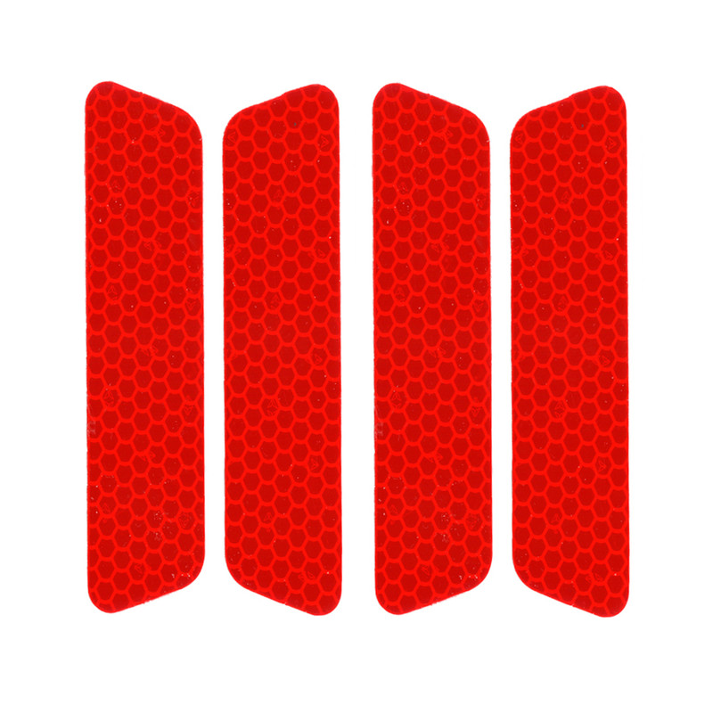 برچسب شبرنگ هشدار باز بودن درب خودرو رفلکتر مدل R7YS مناسب برای ساینا بسته 4 عددی