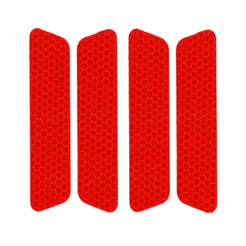 برچسب شبرنگ هشدار باز بودن درب خودرو رفلکتر مدل R7YPER مناسب برای پژو پارس بسته 4 عددی