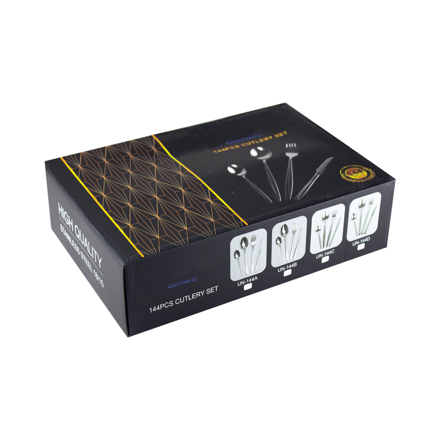 سرویس قاشق چنگال 144 پارچه مدل ماینز کد UN144C