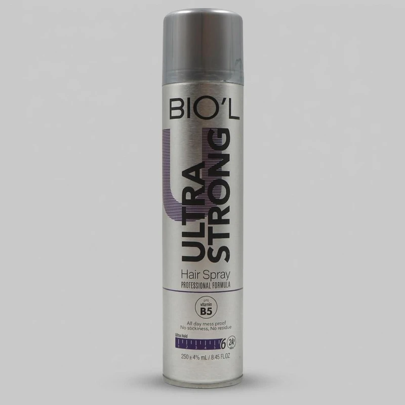 اسپری حالت دهنده مو بیول مدل Ultra Strong حجم 250 میلی لیتر