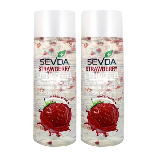 ژل ضد چروک سودا مدل توت فرنگی حجم 250 میلی لیتر مجموعه 2 عددی