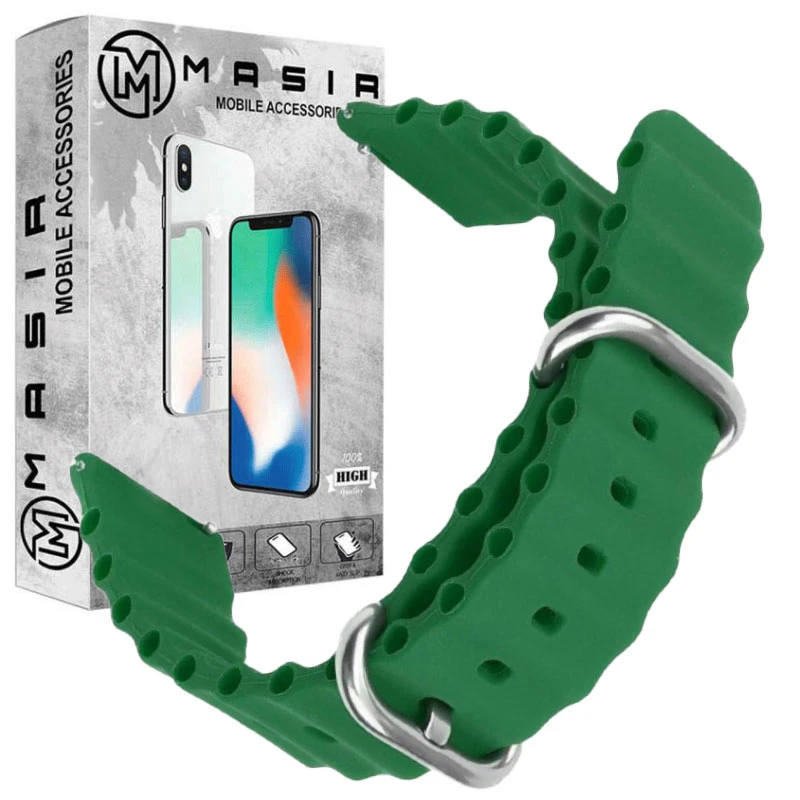 بند مسیر مدل Silicone Ocean Loop مناسب برای ساعت هوشمند آمازفیت GTR 47mm/GTR 2/2e/3/3 Pro/ 4