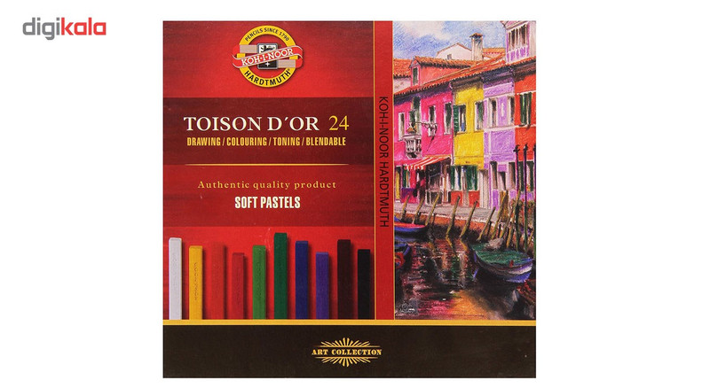 پاستل گچی24 رنگ کوه نور مدل 8584