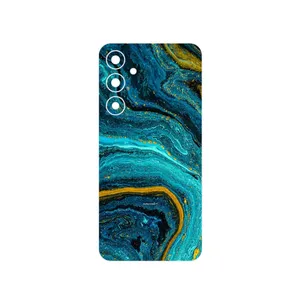 MAHOOT Turquoise marblewith golden streaks Cover Sticker for Samsung Galaxy A55