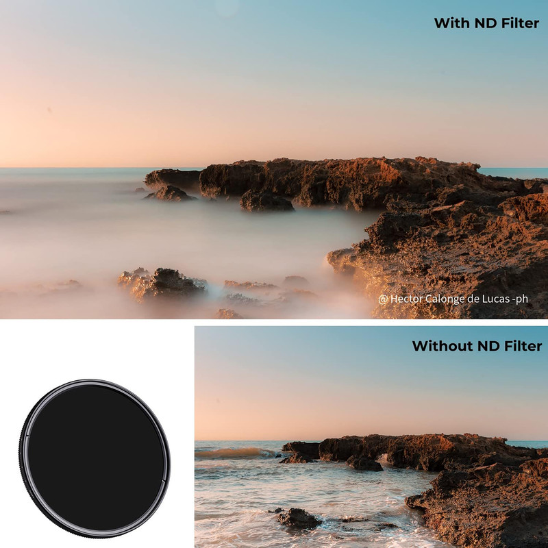 فیلتر لنز کی اند اف مدل VARIABLE ND2-400 HMC NANO-C -77MM