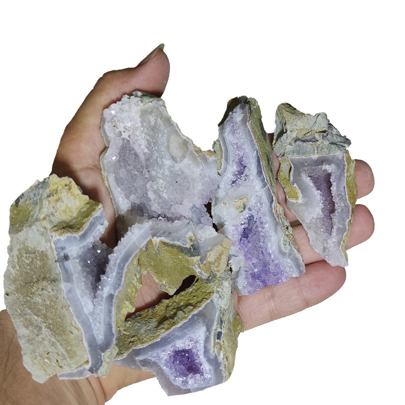 سنگ راف آمیتیست مدل k1 مجموعه 5 عددی