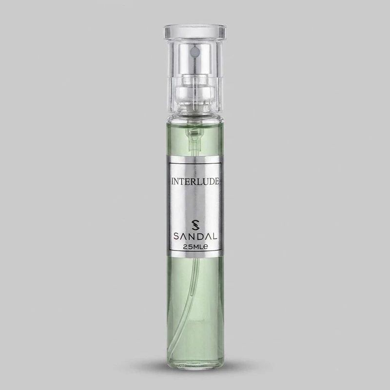 عطر جیبی مردانه صندل مدل INTERLUDE حجم 25 میلی لیتر 