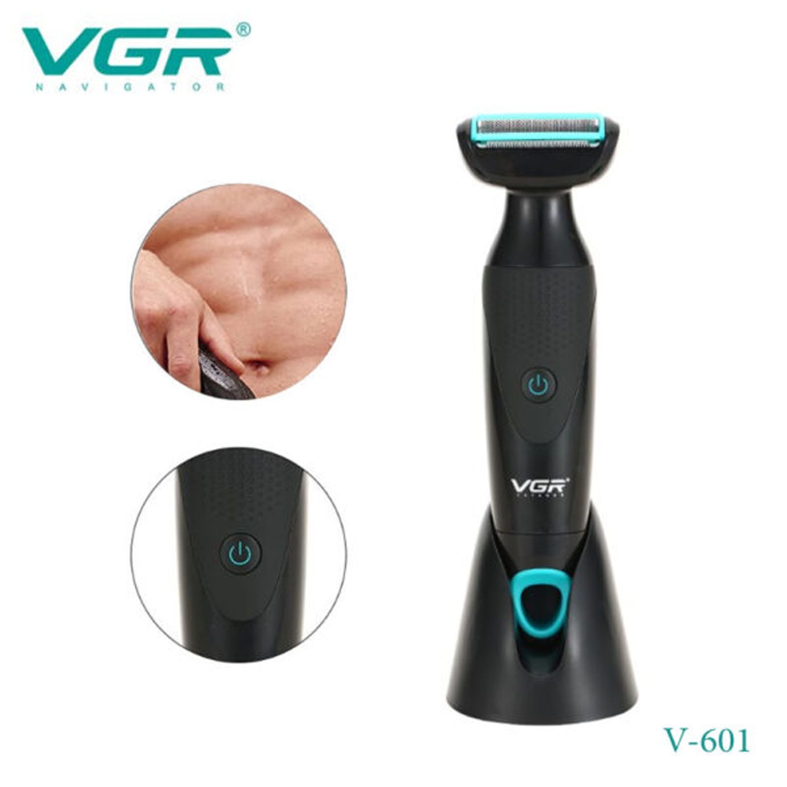 ماشین اصلاح موی صورت و بدن وی جی ار مدل V-601 - - 10