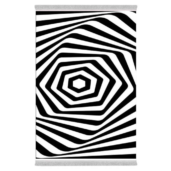 فرش پارچه‌ای دفه مدل فرشینه طرح فانتزی کد 8075