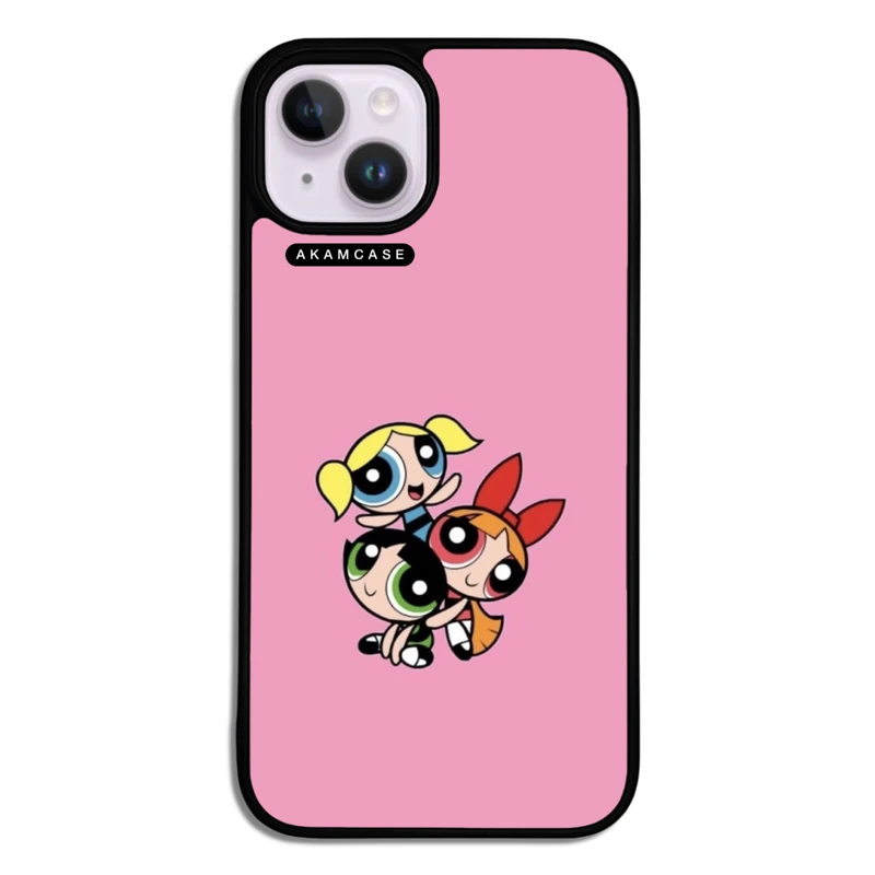 کاور آکام مدل AMCWA14-POWERPUFF GIRLS11 مناسب برای گوشی موبایل اپل iPhone 14