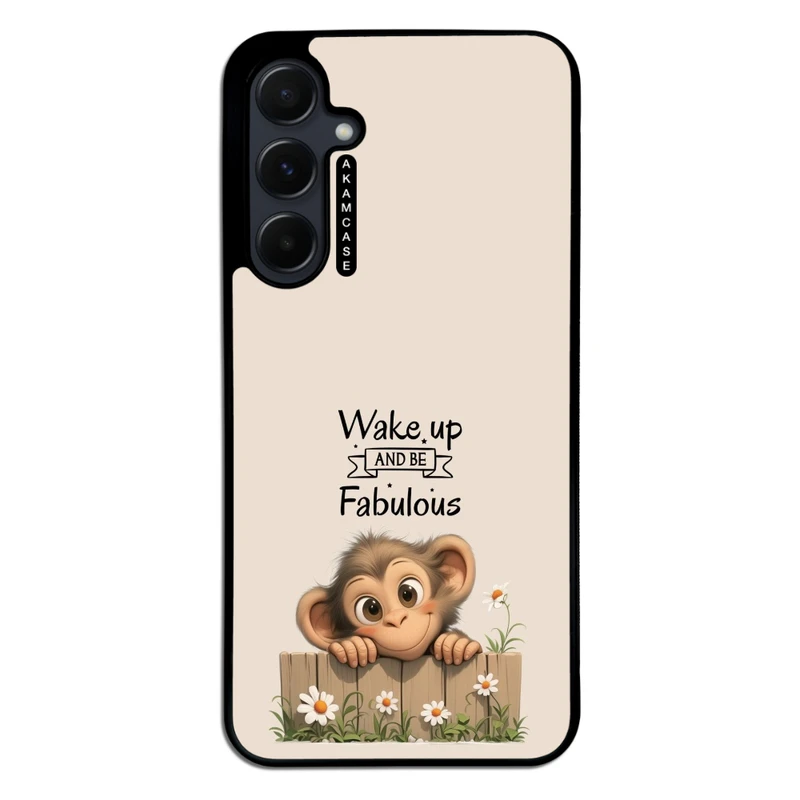 کاور آکام مدل AMC-WSGA55-ANIMALS QOUTES-26 مناسب برای گوشی موبایل سامسونگ Galaxy A55