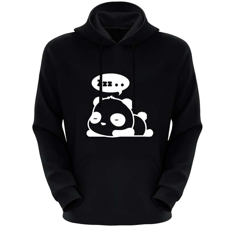 هودی زنانه مدل  پاندا F290 رنگ مشکی