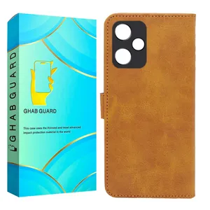 Ghab Guard CLASSLENS Magnetic Wallet Case Cover For Xiaomi Redmi Note 12 5G