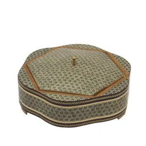 شکلات خوری خاتم کاری مدل پروانه ای کد 27-11-101
