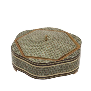 شکلات خوری خاتم کاری مدل پروانه ای کد 27-11-101
