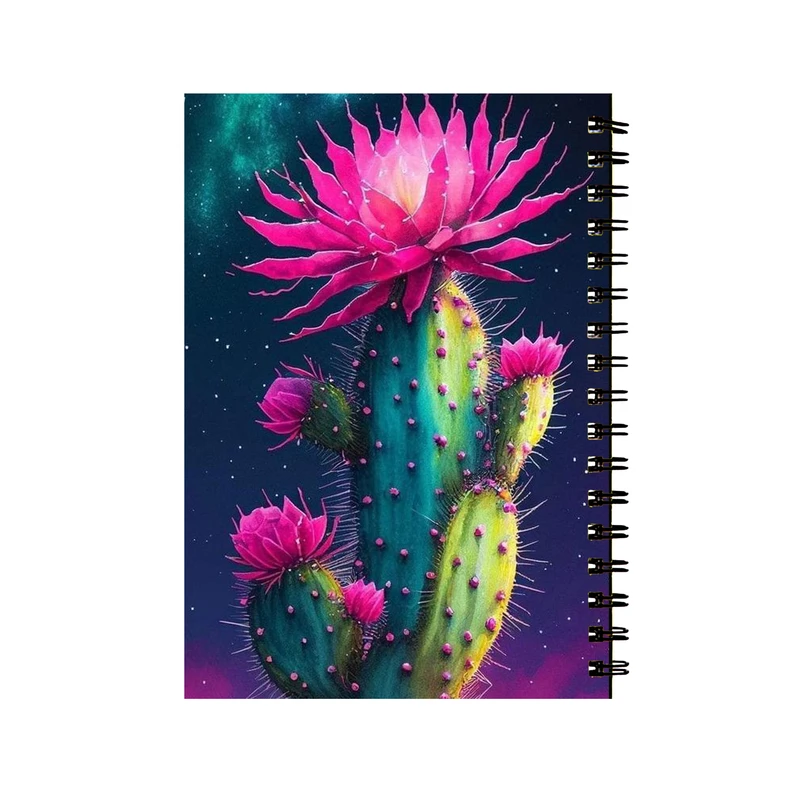 دفتر مشق 50 برگ طرح کاکتوس کد 376