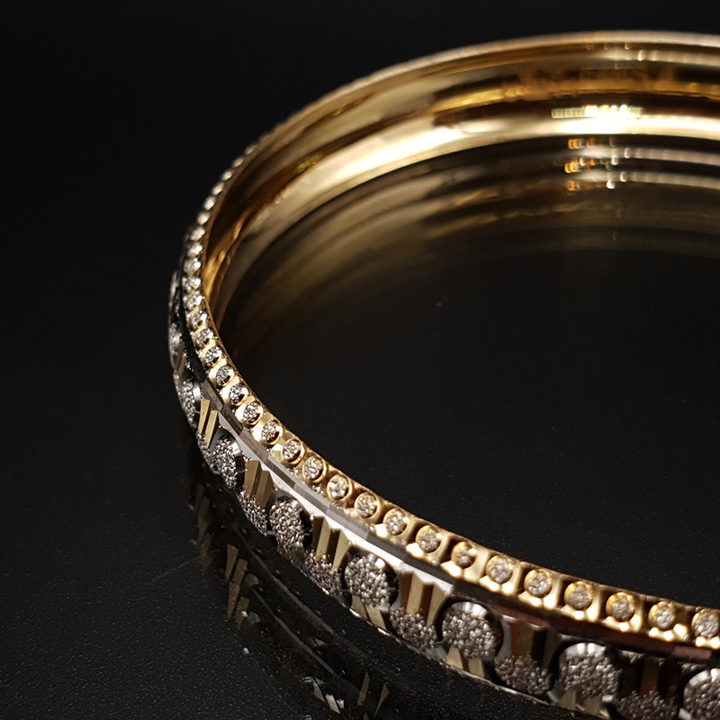 النگو طلا 18 عیار زنانه مدل 1EL1856 النگو طلا 18 عیار زنانه مدل 1EL1856